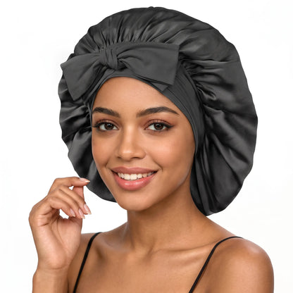 Lustre Night – 100% Mulberry Silk Sleep Bonnet | Double-Layer | 16 Momme