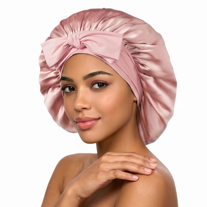 Lustre Night – 100% Mulberry Silk Sleep Bonnet | Double-Layer | 16 Momme