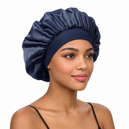 Lustre Night – 100% Mulberry Silk Sleep Bonnet | Double-Layer | 16 Momme