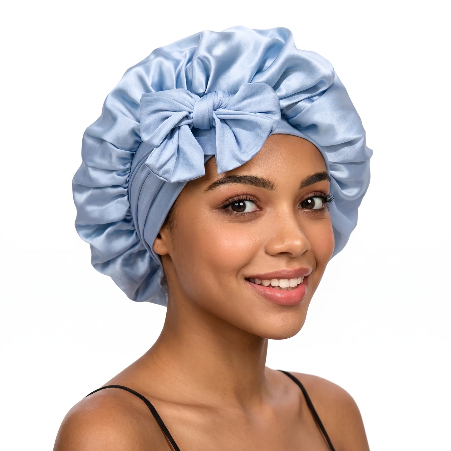 Lustre Night – 100% Mulberry Silk Sleep Bonnet | Double-Layer | 16 Momme