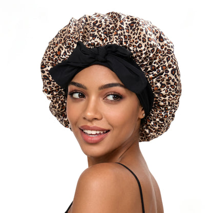 Lustre Night – 100% Mulberry Silk Sleep Bonnet | Double-Layer | 16 Momme
