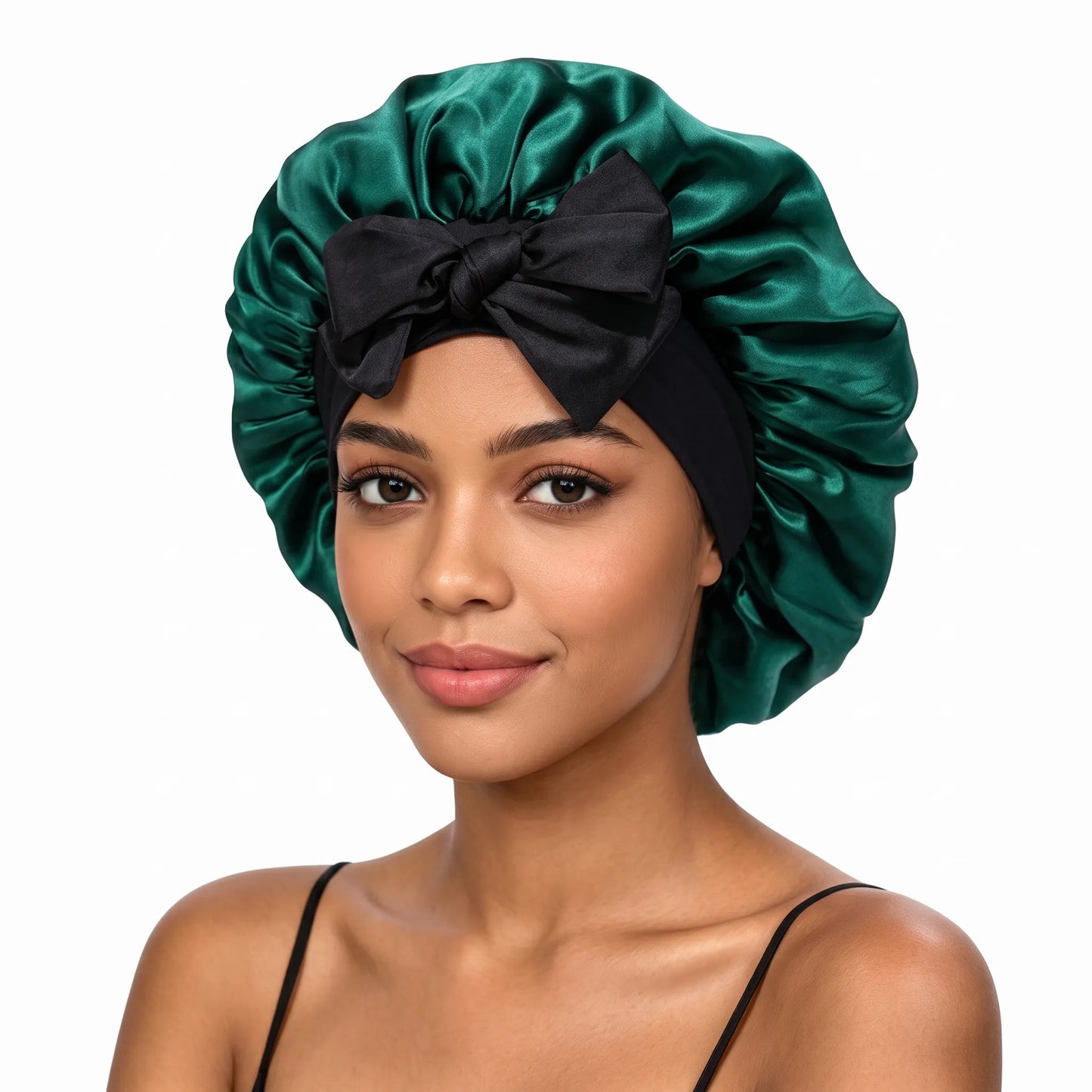 Lustre Night – 100% Mulberry Silk Sleep Bonnet | Double-Layer | 16 Momme