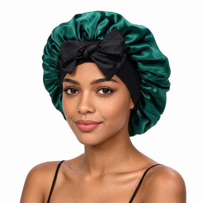 Lustre Night – 100% Mulberry Silk Sleep Bonnet | Double-Layer | 16 Momme