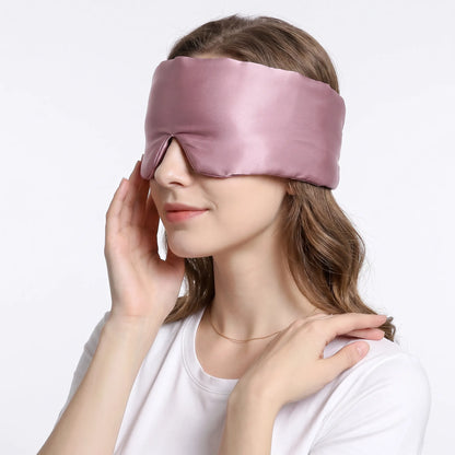 Lustre Night – 100% Mulberry Silk Sleep Mask | Double-Layer | Adjustable Fit