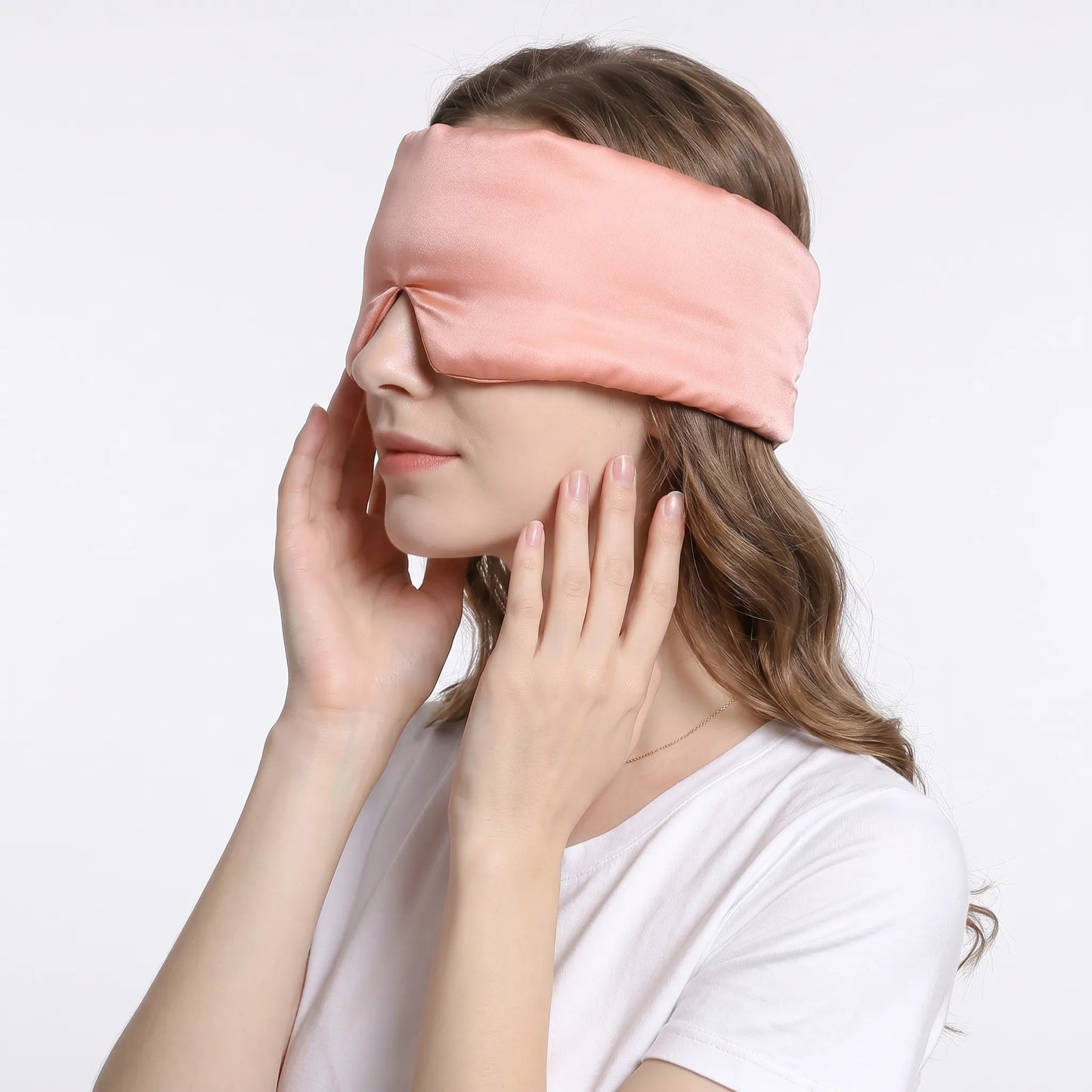 Lustre Night – 100% Mulberry Silk Sleep Mask | Double-Layer | Adjustable Fit
