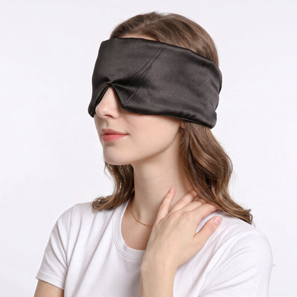 Lustre Night – 100% Mulberry Silk Sleep Mask | Double-Layer | Adjustable Fit