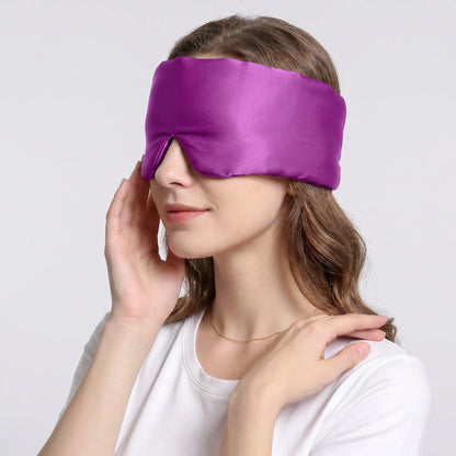 Lustre Night – 100% Mulberry Silk Sleep Mask | Double-Layer | Adjustable Fit