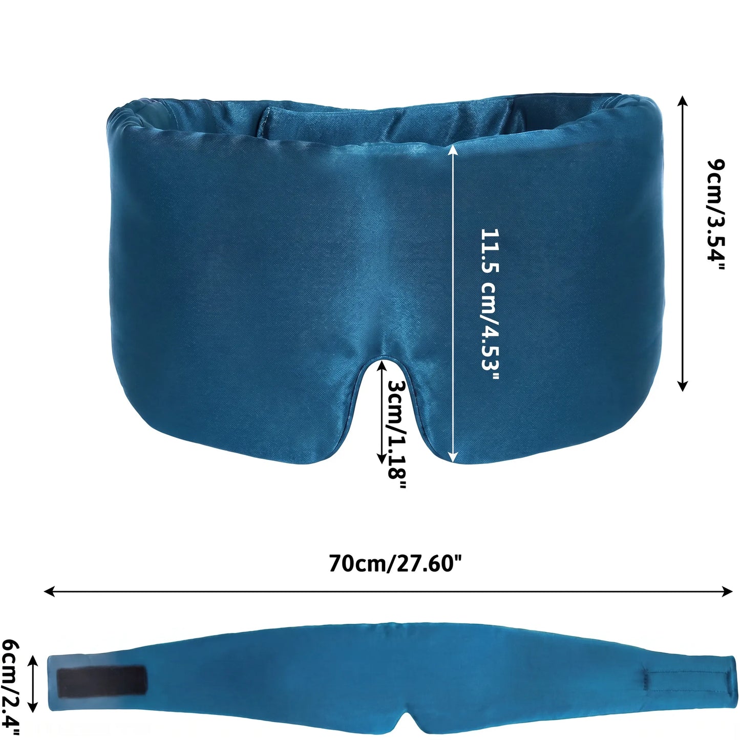 Lustre Night – 100% Mulberry Silk Sleep Mask | Double-Layer | Adjustable Fit