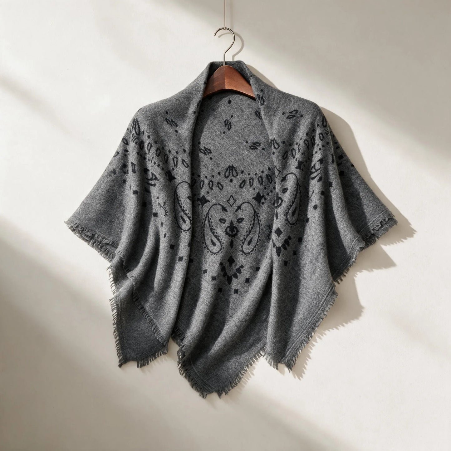 Heritage Paisley – 100% Cashmere Square Scarf | 26-Count Knit | 110g