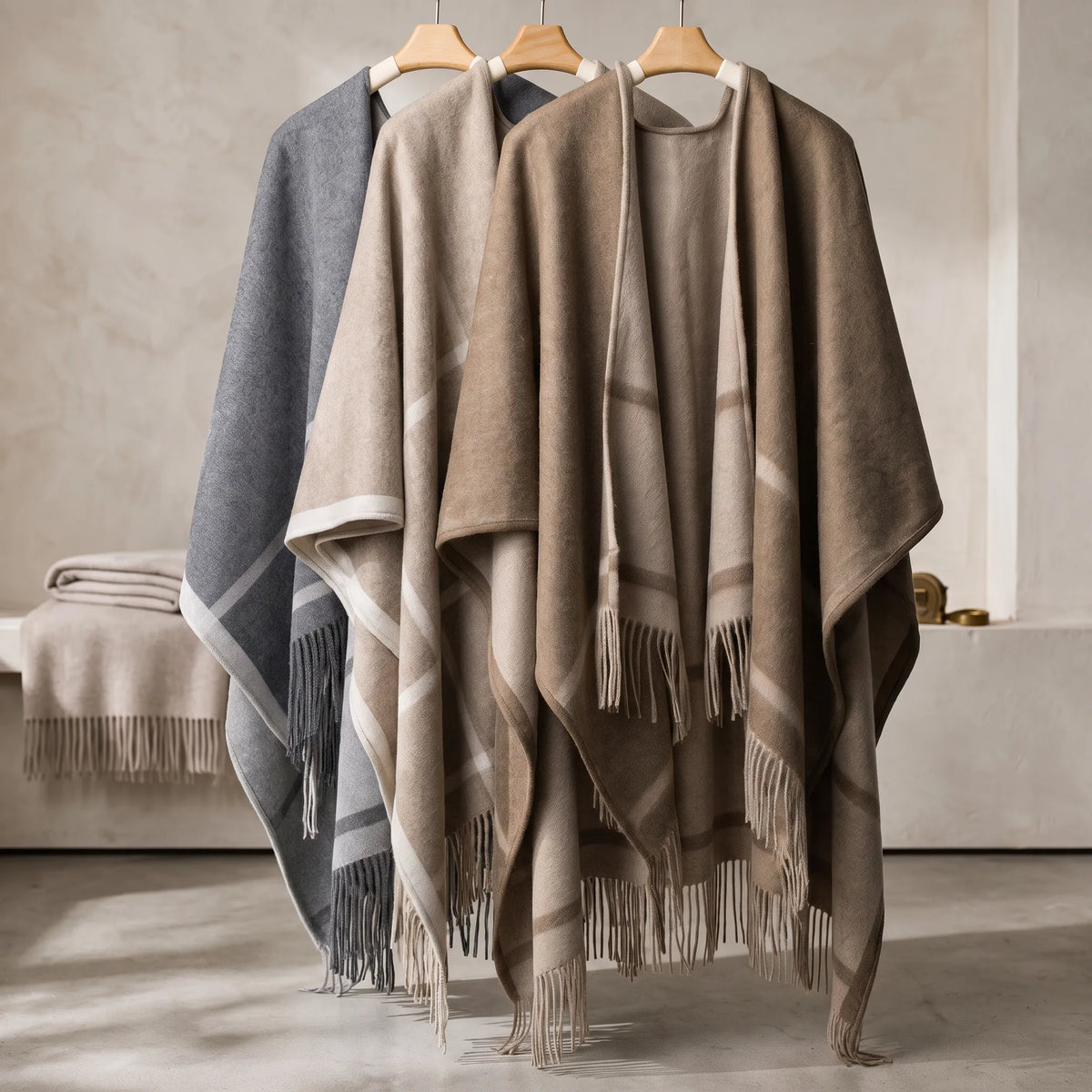 Hampton Heritage – 100% Lambswool Shawl Wrap | 630g