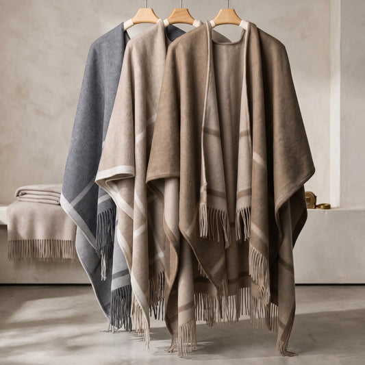 Hampton Heritage – 100% Lambswool Shawl Wrap | 630g