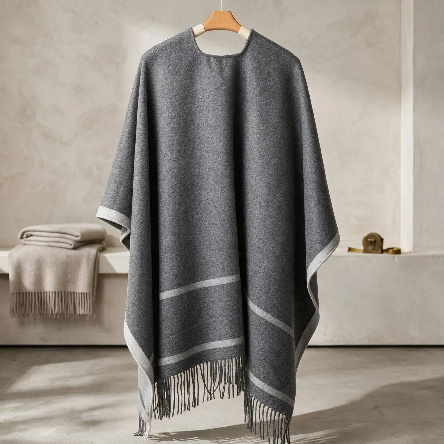 Hampton Heritage – 100% Lambswool Shawl Wrap | 630g