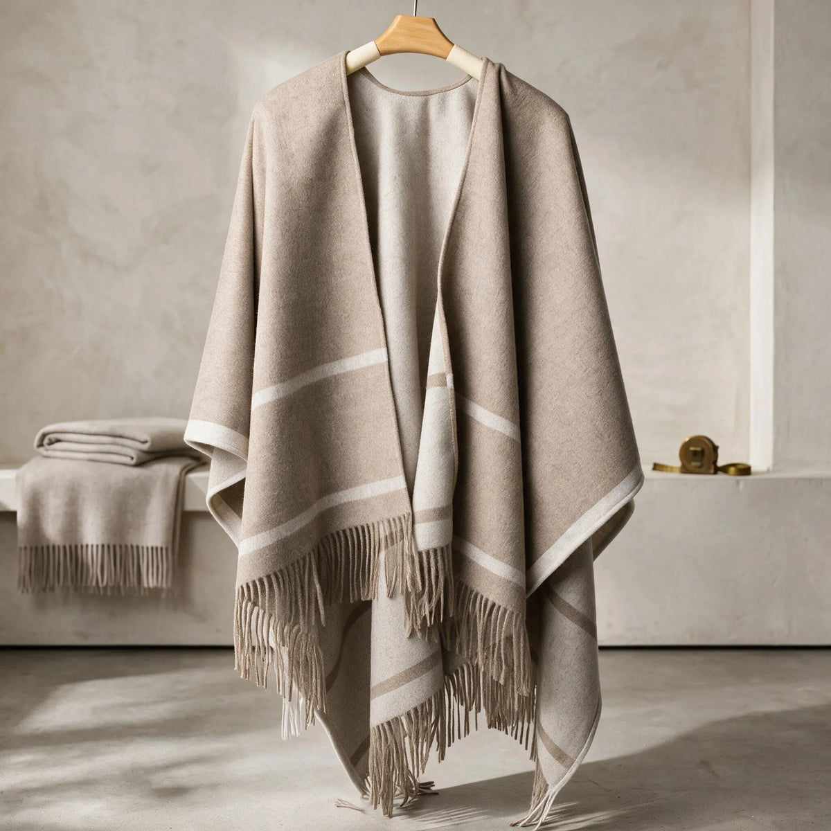 Hampton Heritage – 100% Lambswool Shawl Wrap | 630g