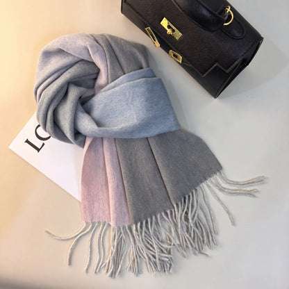 Aurelia Gradient – 100% Australian Wool Scarf | 15-Micron | 190g