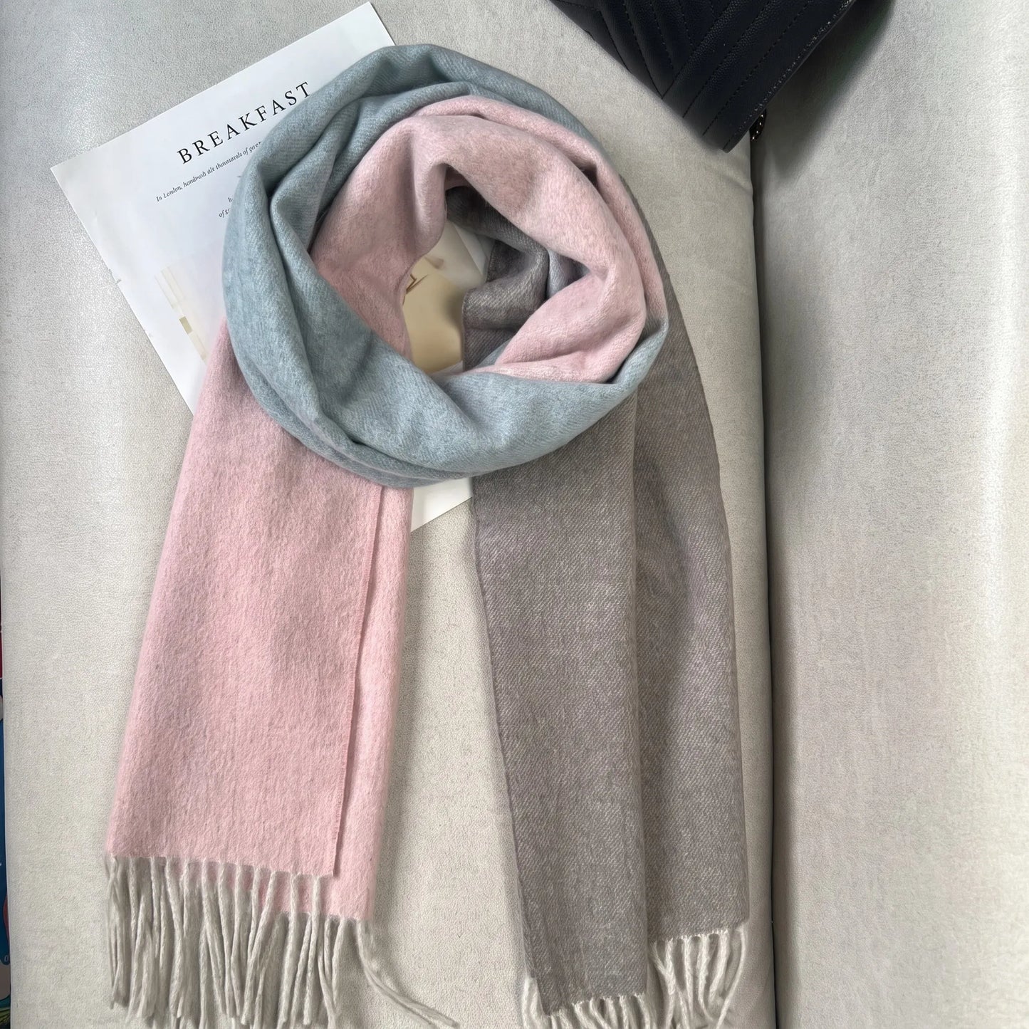 Aurelia Gradient – 100% Australian Wool Scarf | 15-Micron | 190g