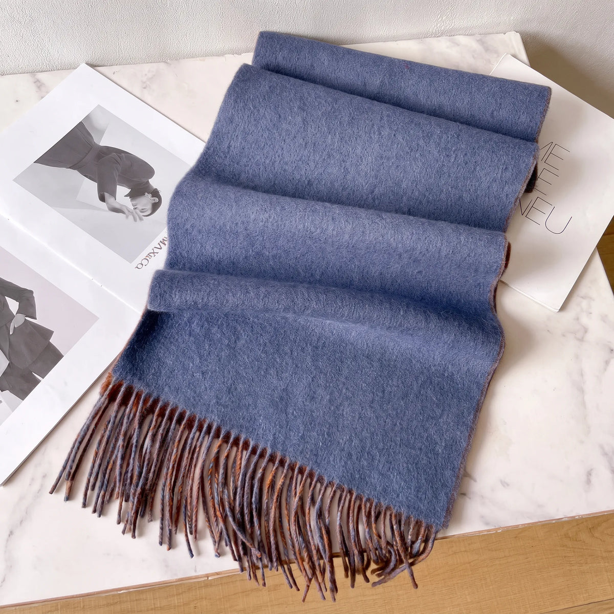 Lennox Contrast – 100% Australian Wool Scarf