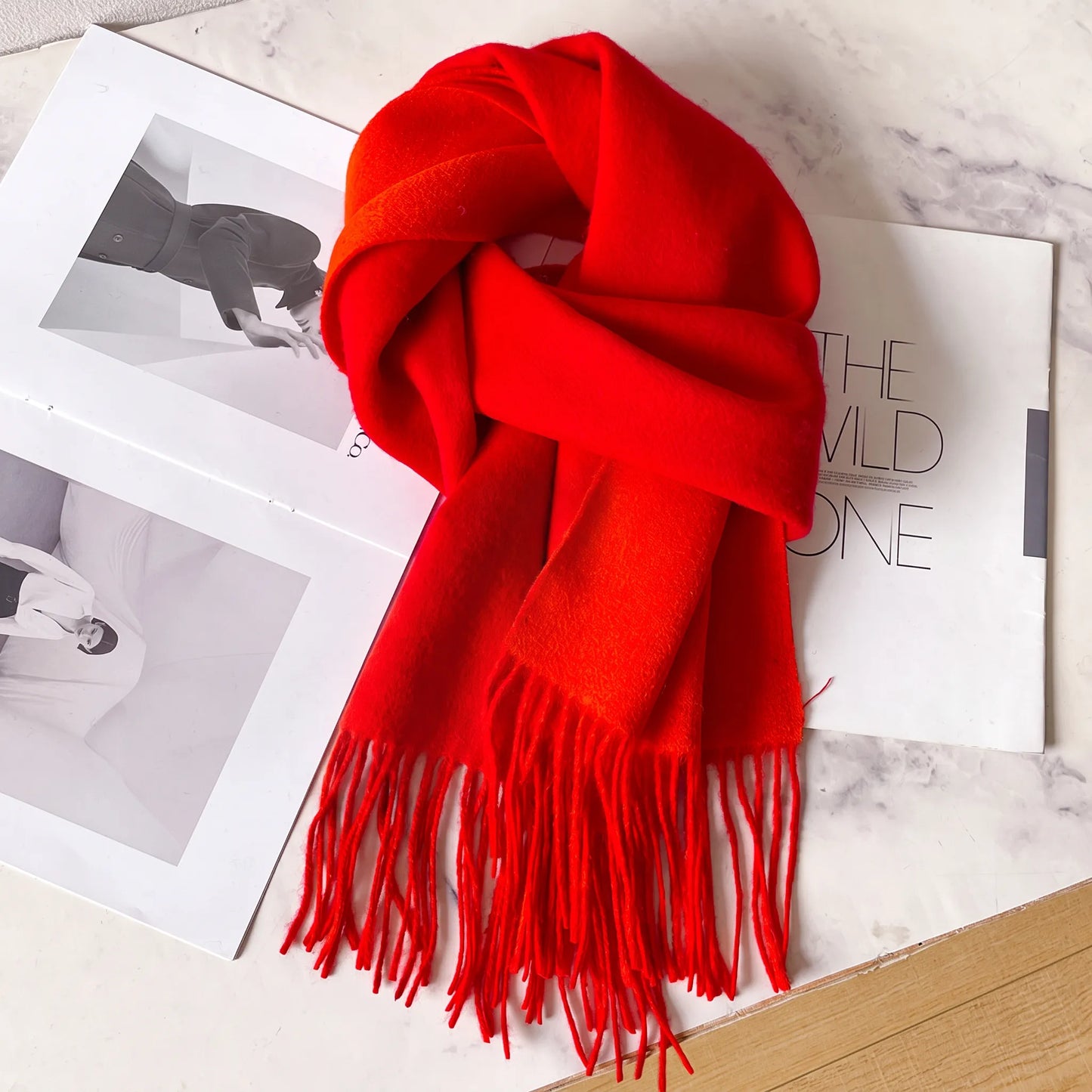 Lennox Contrast – 100% Australian Wool Scarf