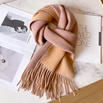 Lennox Contrast – 100% Australian Wool Scarf