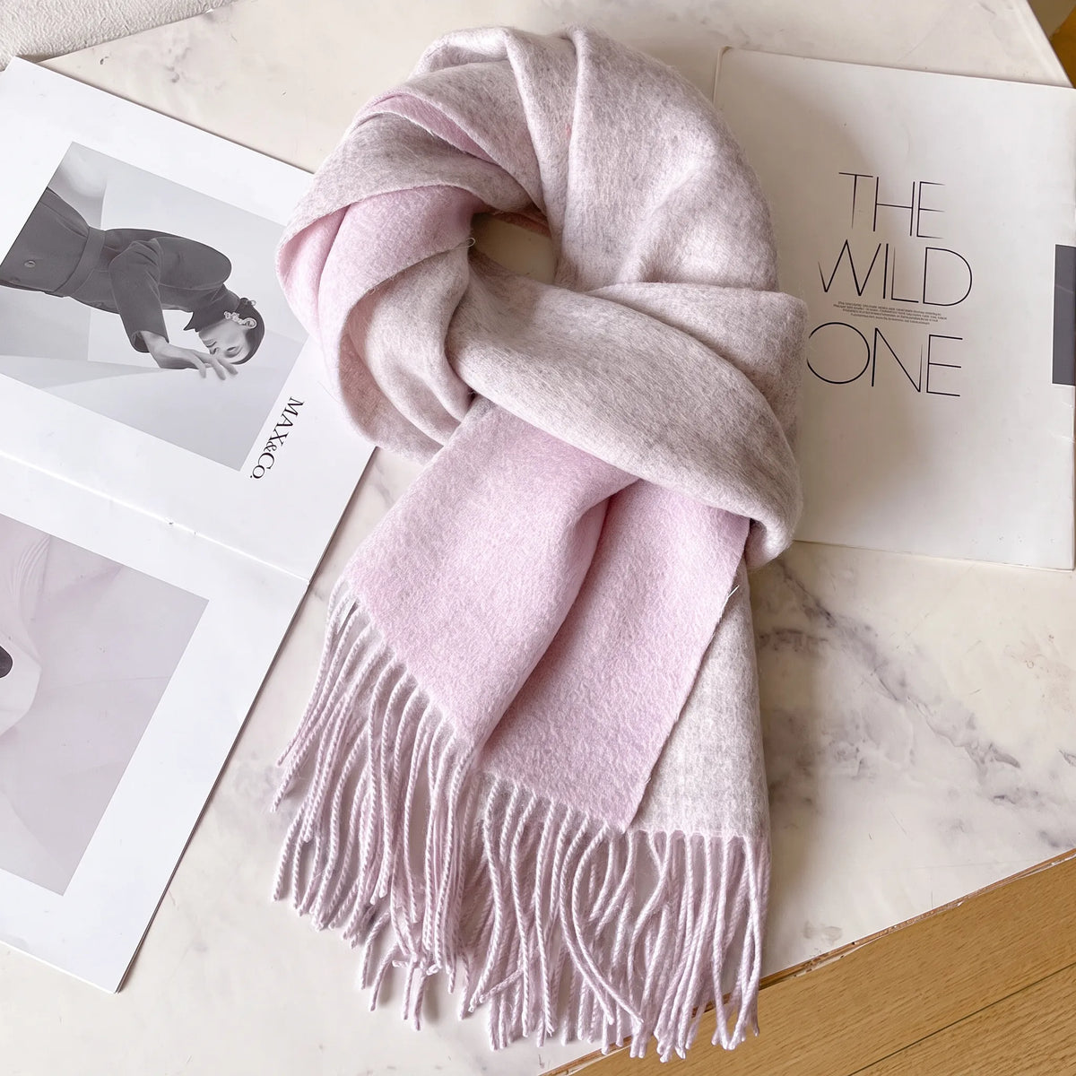 Lennox Contrast – 100% Australian Wool Scarf