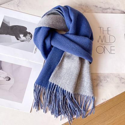 Lennox Contrast – 100% Australian Wool Scarf
