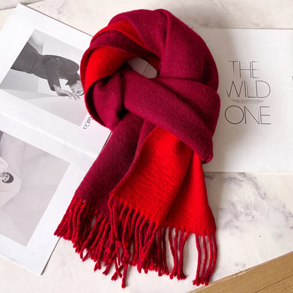 Lennox Contrast – 100% Australian Wool Scarf