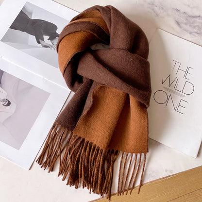 Lennox Contrast – 100% Australian Wool Scarf