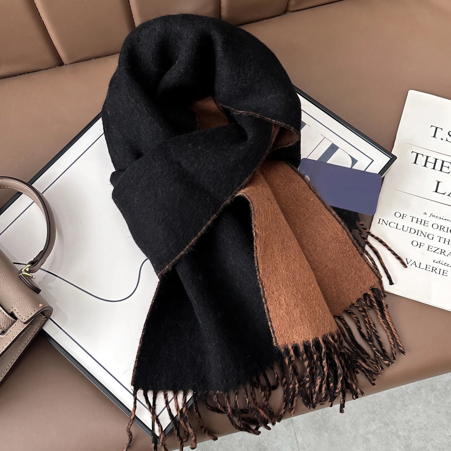 Lennox Contrast – 100% Australian Wool Scarf
