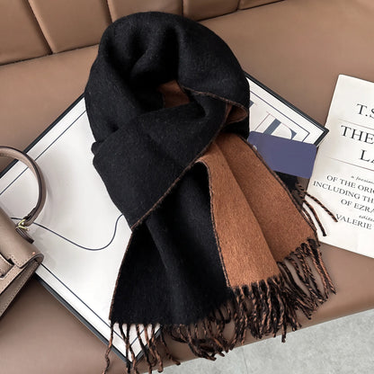 Lennox Contrast – 100% Australian Wool Scarf