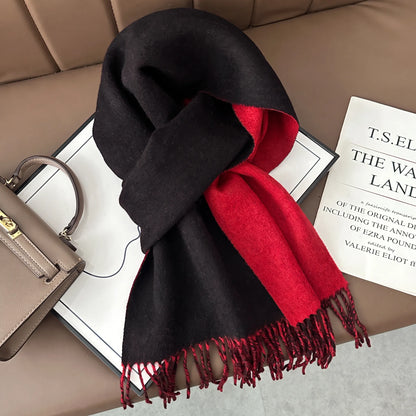 Lennox Contrast – 100% Australian Wool Scarf