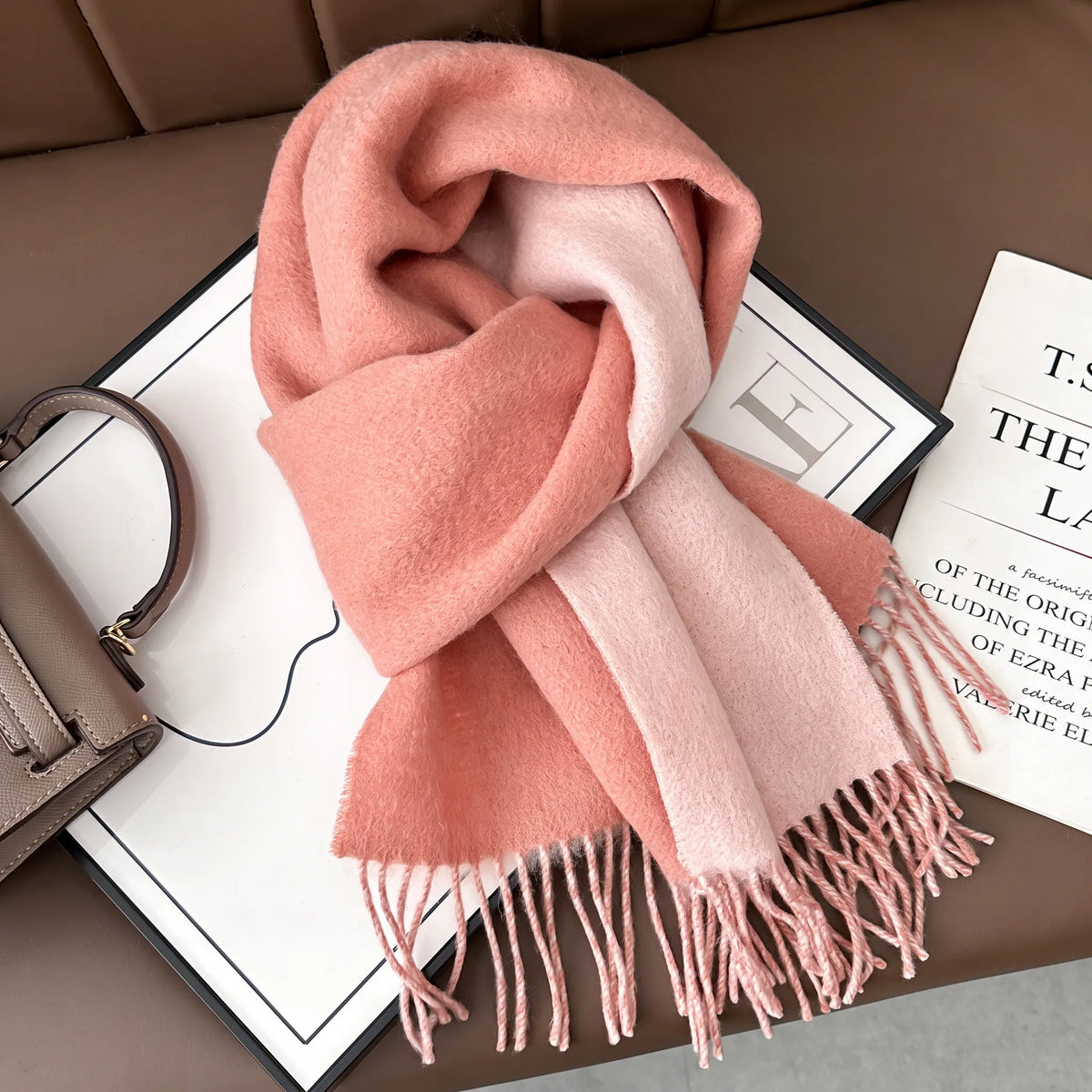 Lennox Contrast – 100% Australian Wool Scarf