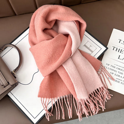 Lennox Contrast – 100% Australian Wool Scarf
