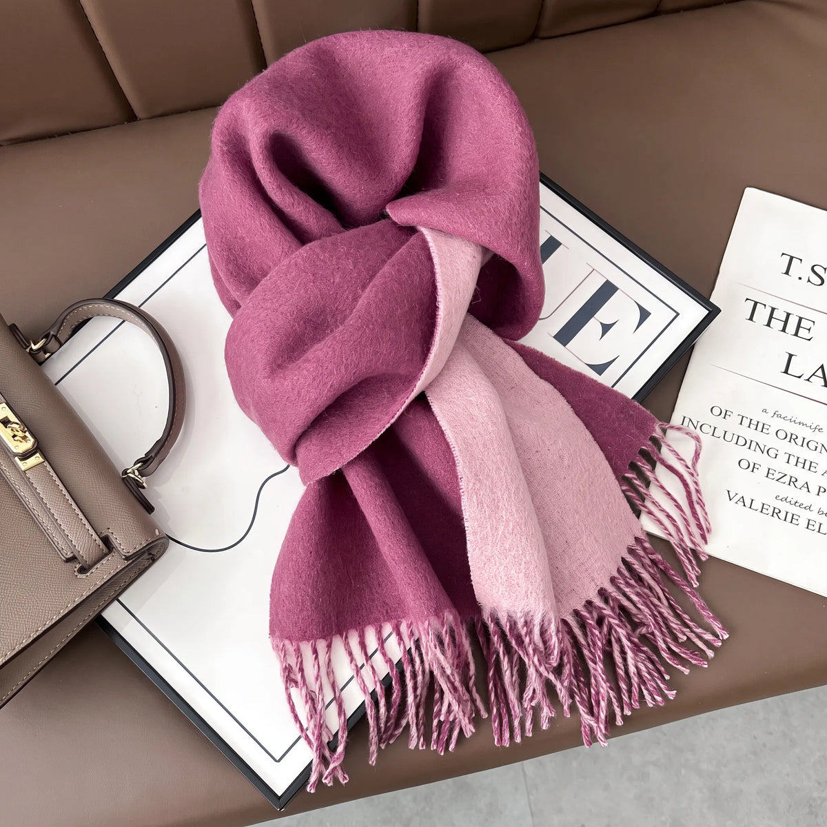 Lennox Contrast – 100% Australian Wool Scarf