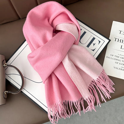 Lennox Contrast – 100% Australian Wool Scarf