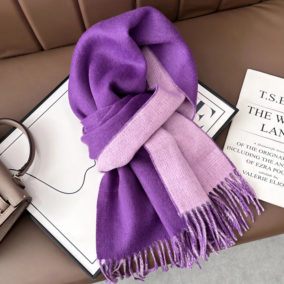 Lennox Contrast – 100% Australian Wool Scarf