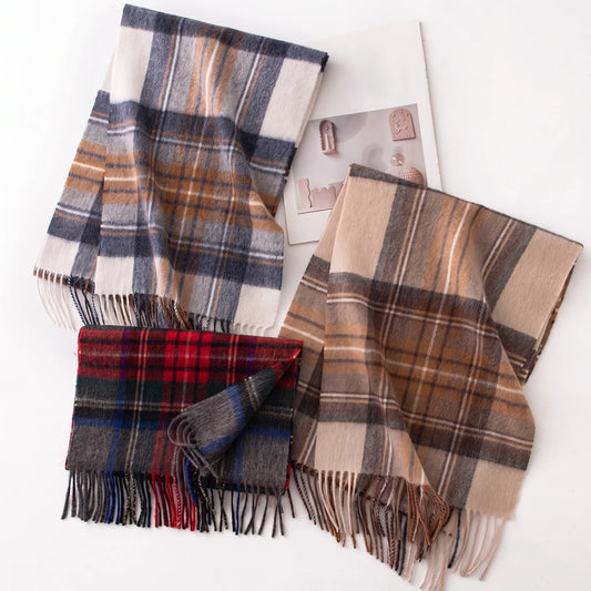 Regent Check – 100% Cashmere Scarf | 120g