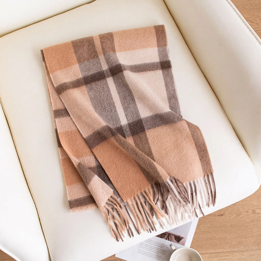 Mayfair Check – 100% Cashmere Scarf | 120g