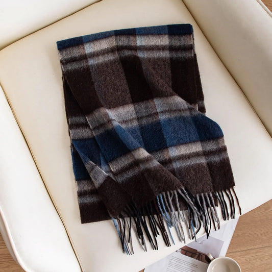 Chelsea Check – 100% Cashmere Scarf | 120g