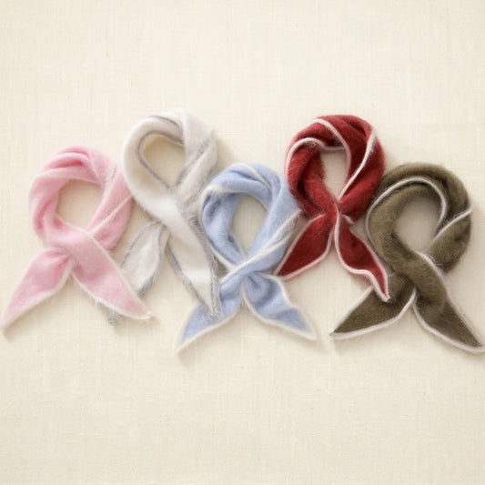 Brompton – Brushed 100% Cashmere Triangle Scarf