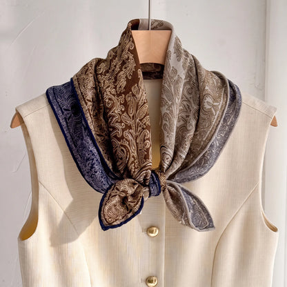 Westminster Paisley – Double-Sided 70% Wool 30% Silk Scarf