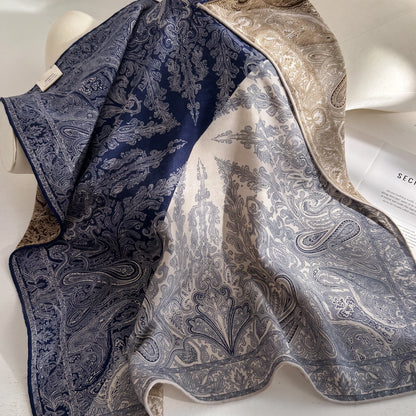 Westminster Paisley – Double-Sided 70% Wool 30% Silk Scarf