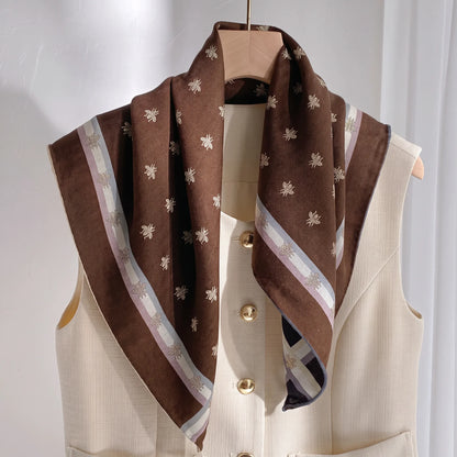 Clarendon Bee – Double-Sided 70% Wool 30% Silk Scarf