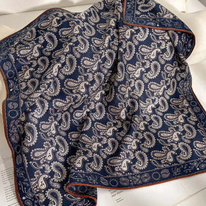 Mayfair Paisley – Double-Sided 70% Wool 30% Silk Scarf