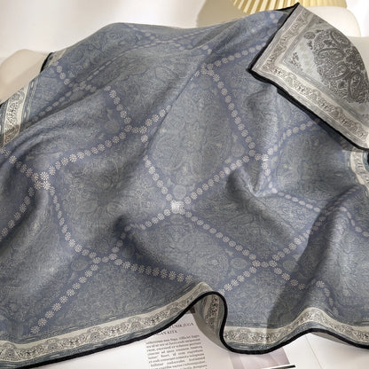 Richmond Paisley – Double-Sided 70% Wool 30% Silk Scarf