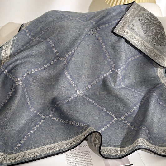 Richmond Paisley – Double-Sided 70% Wool 30% Silk Scarf