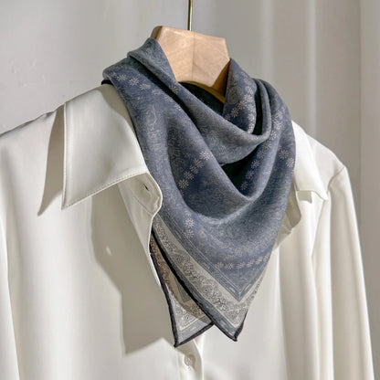 Richmond Paisley – Double-Sided 70% Wool 30% Silk Scarf