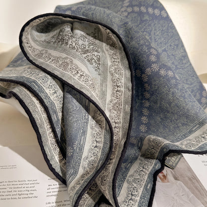 Richmond Paisley – Double-Sided 70% Wool 30% Silk Scarf