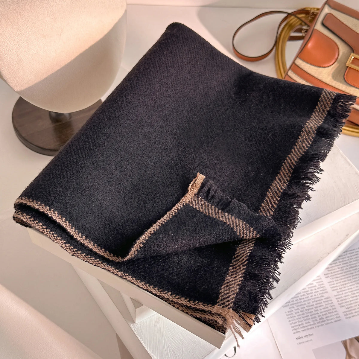 Bloomsbury Wool Wrap – 100% Wool Shawl Scarf