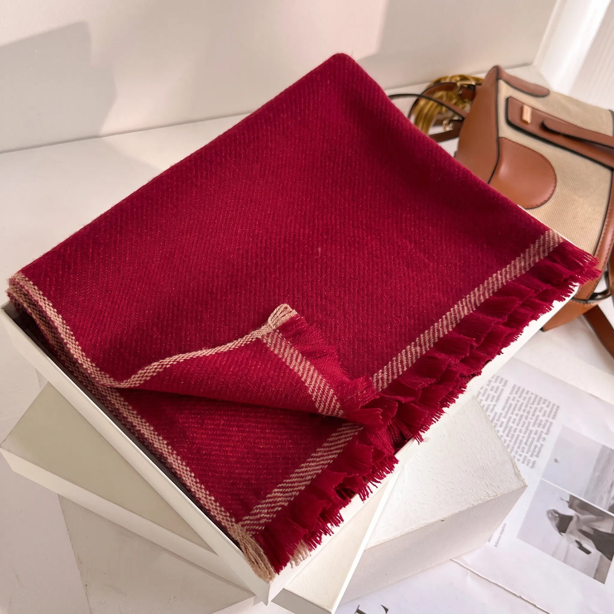 Bloomsbury Wool Wrap – 100% Wool Shawl Scarf