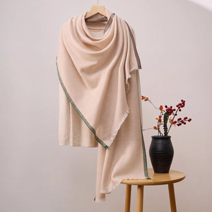Marylebone Herringbone – 100% Cashmere Shawl Scarf
