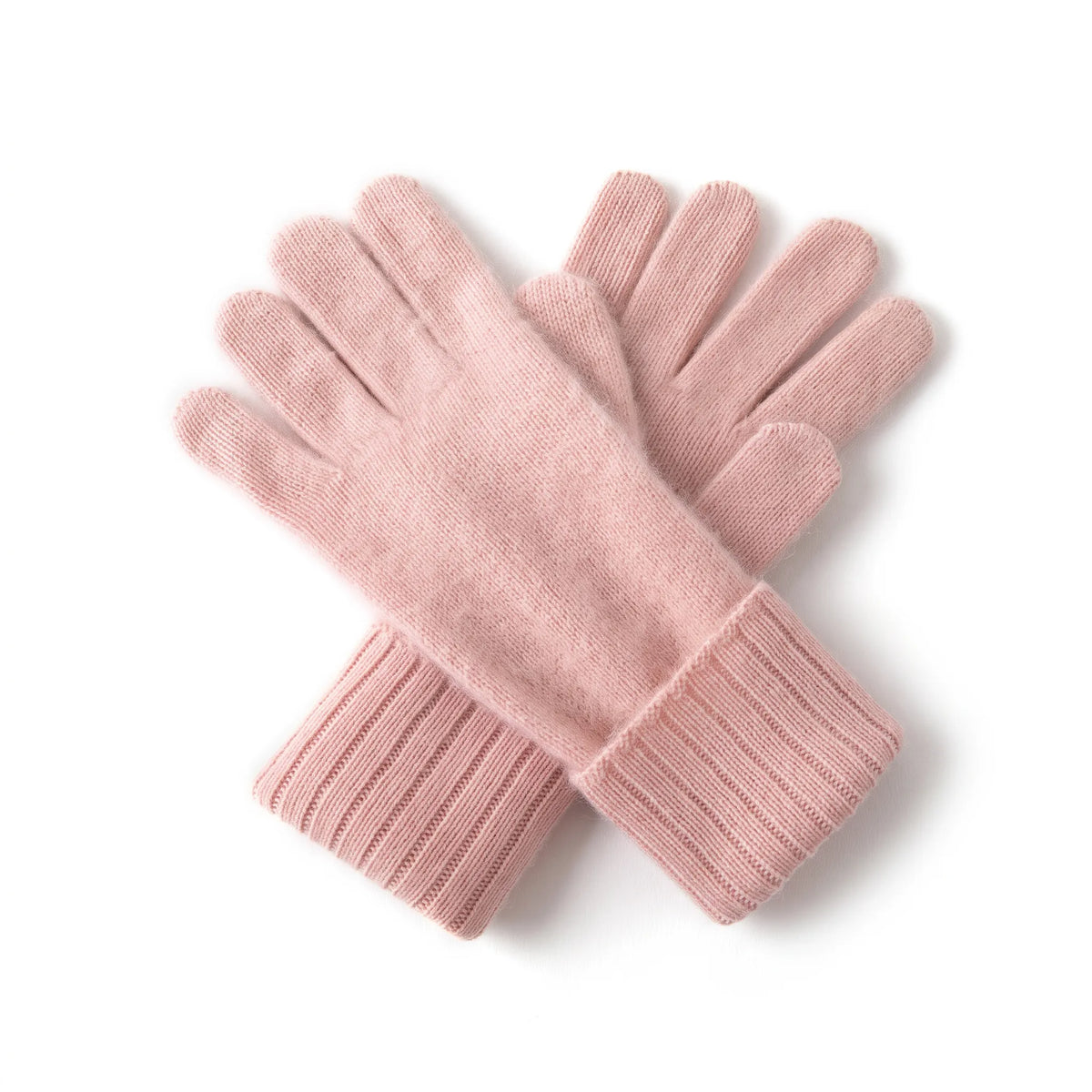 Fine Rib – 100% Cashmere Gloves | Ribbed Cuff